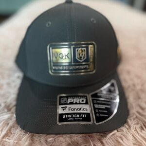 Men's Fanatics Gray Vegas Golden Knights Authentic Pro Training Camp Flex Hat